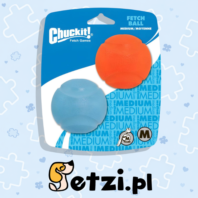 CHUCKIT FETCH BALL M 6 CM 2 PACK