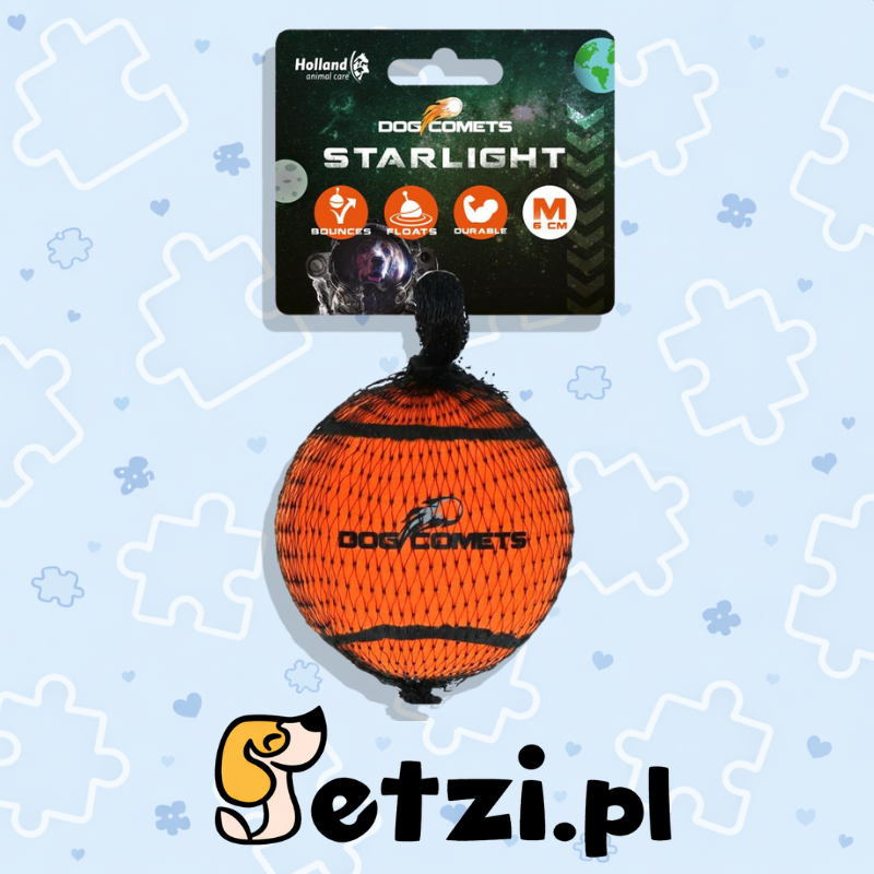 DOG COMETS STARLIGHT ORANGE 1PC