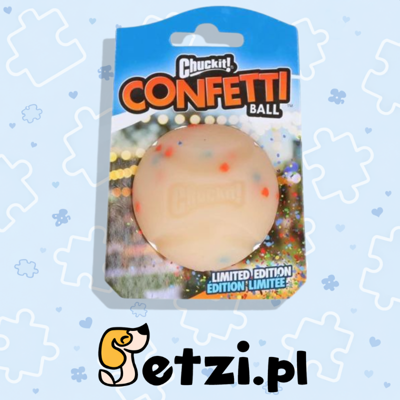 CHUCKIT CONFETTI BALL MD 1PK