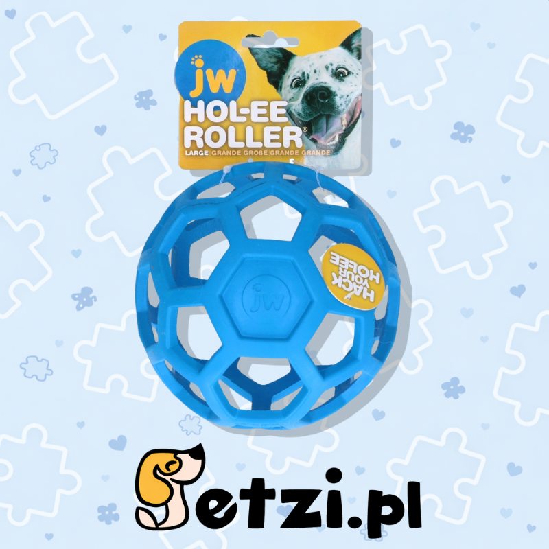 JW HOL-EE ROLLER L 15 CM BLUE