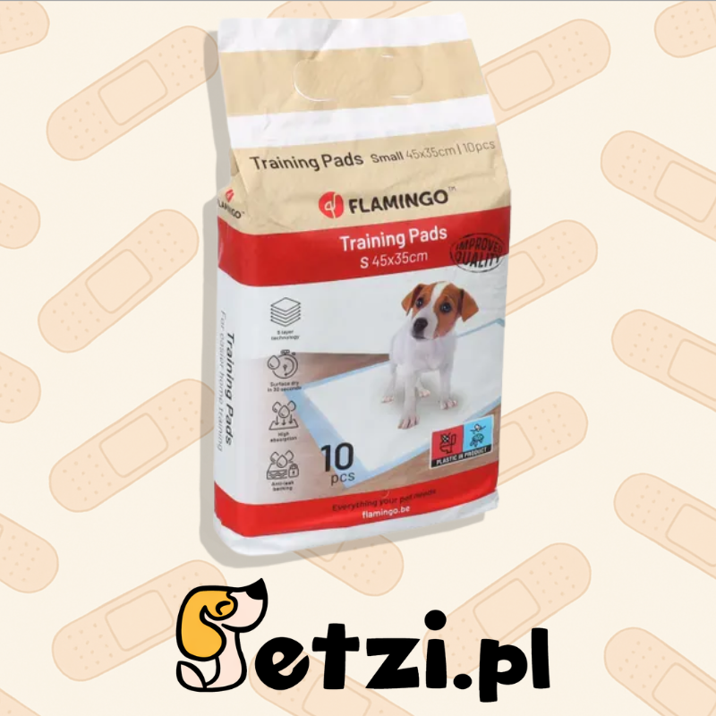 FLAMINGO TRAINING PAD PADY S 10PCS 45X35CM