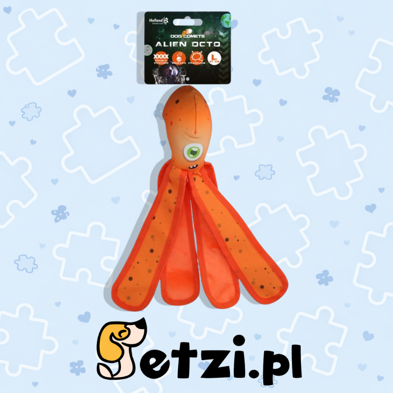 DOG COMETS ALIEN OCTO ORANGE L