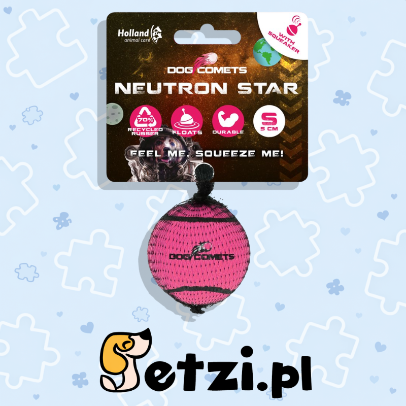 DOG COMETS NEUTRON STAR TENNISBAL MET PIEPER S ROZE 1ST