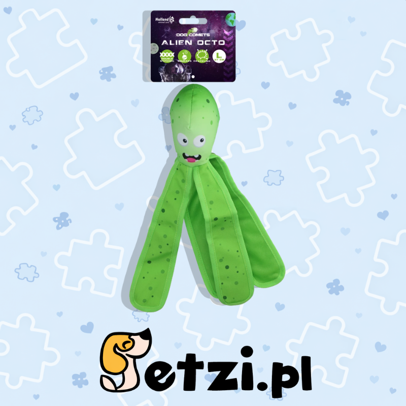 DOG COMETS ALIEN OCTO GREEN L