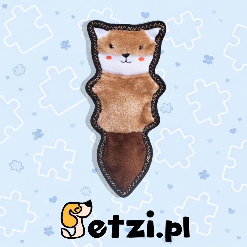 ZIPPY PAWS Z STITCH SKINNY PELTZ CHIPMUNK