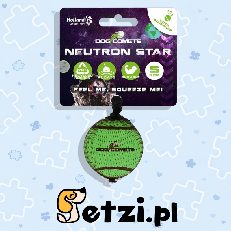DOG COMETS NEUTRON STAR TENNISBAL MET PIEPER S GROEN 1ST