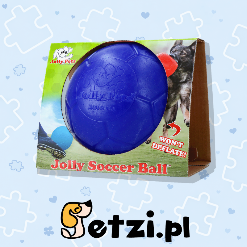 JOLLY SOCCER BALL 20CM BLUE