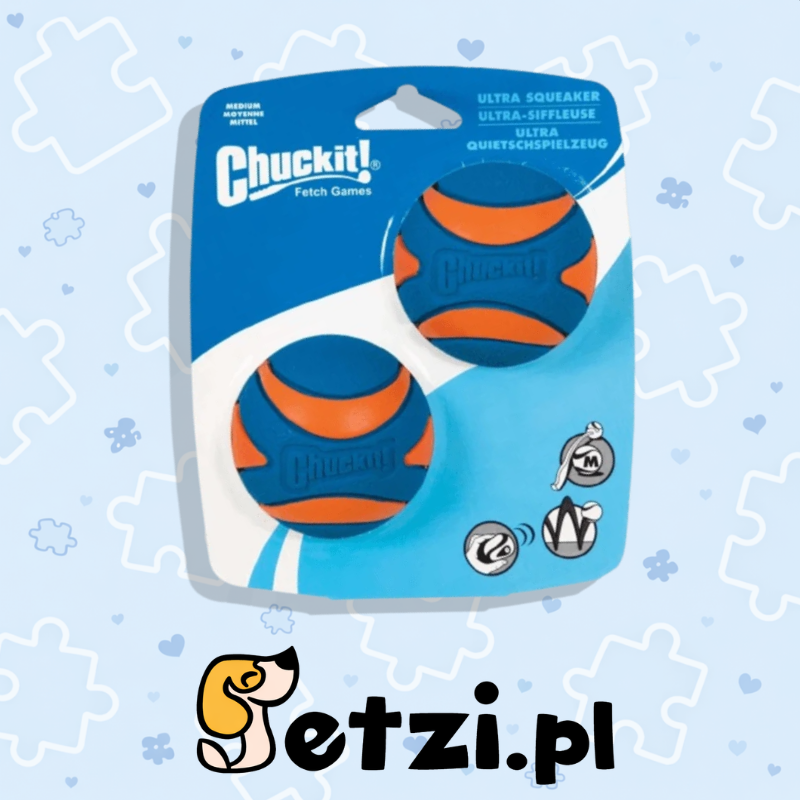 CHUCKIT ULTRA SQUEAKER BALL M 6 CM 2 PCS.