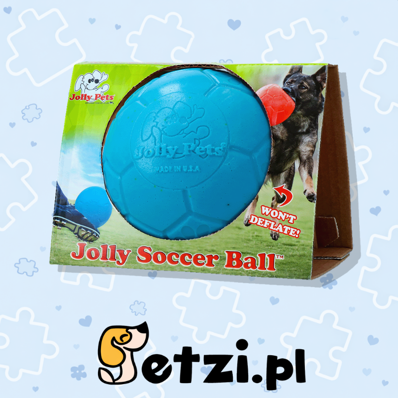JOLLY SOCCER BALL 15CM OCEAN BLUE
