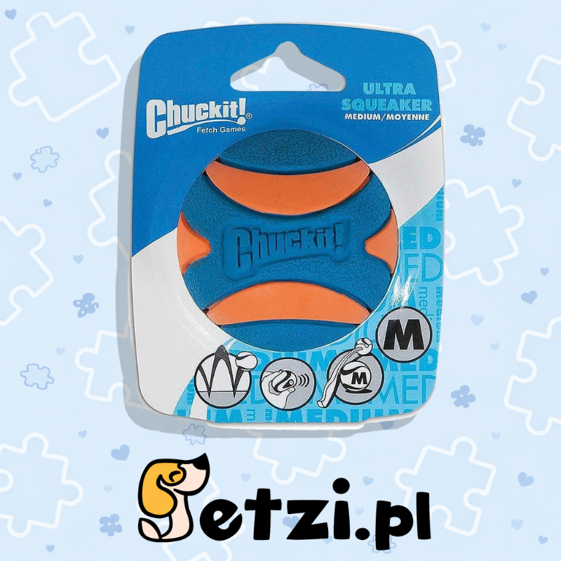 CHUCKIT ULTRA SQUEAKER BALL M 6 CM 1 PCS.