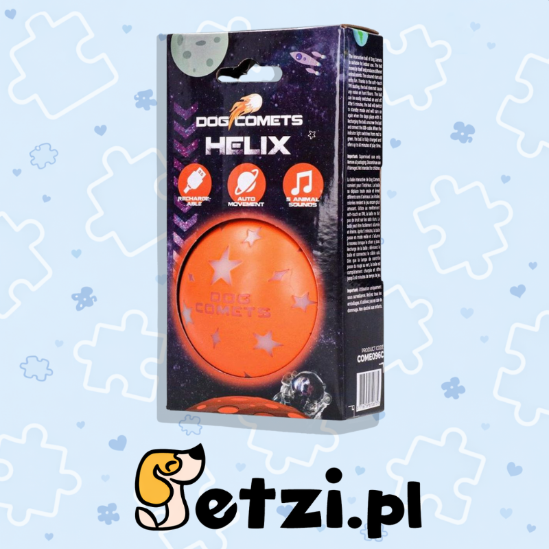 DOG COMETS HELIX ORANGE