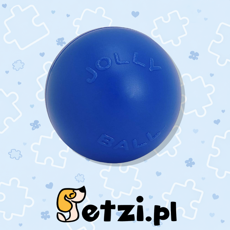 JOLLY BALL PUSH-N-PLAY 15CM BLUE