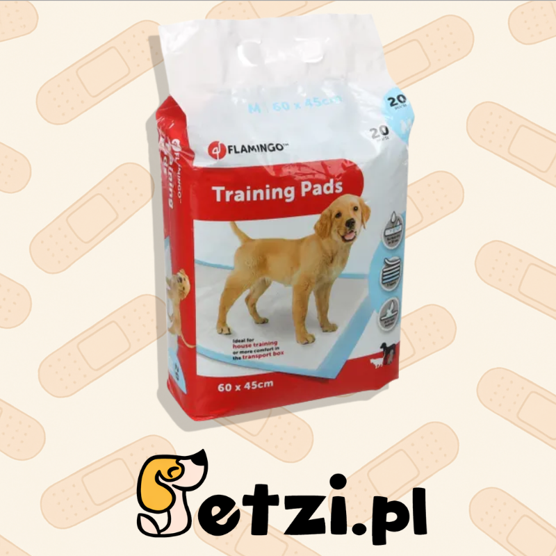 FLAMINGO TRAINING PAD PADY M 20PCS 60X45CM