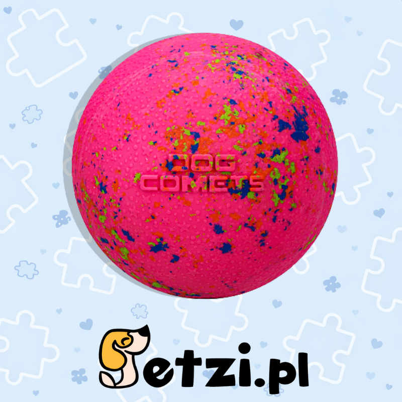 DOG COMETS BALL STARDUST PINK S