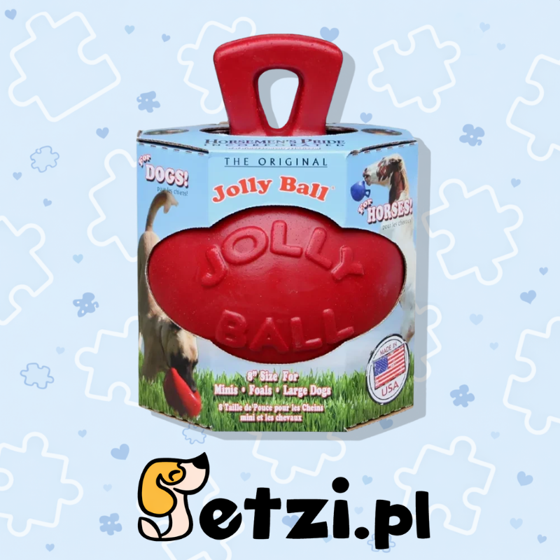 JOLLY BALL 20CM RED HORSE AND DOG