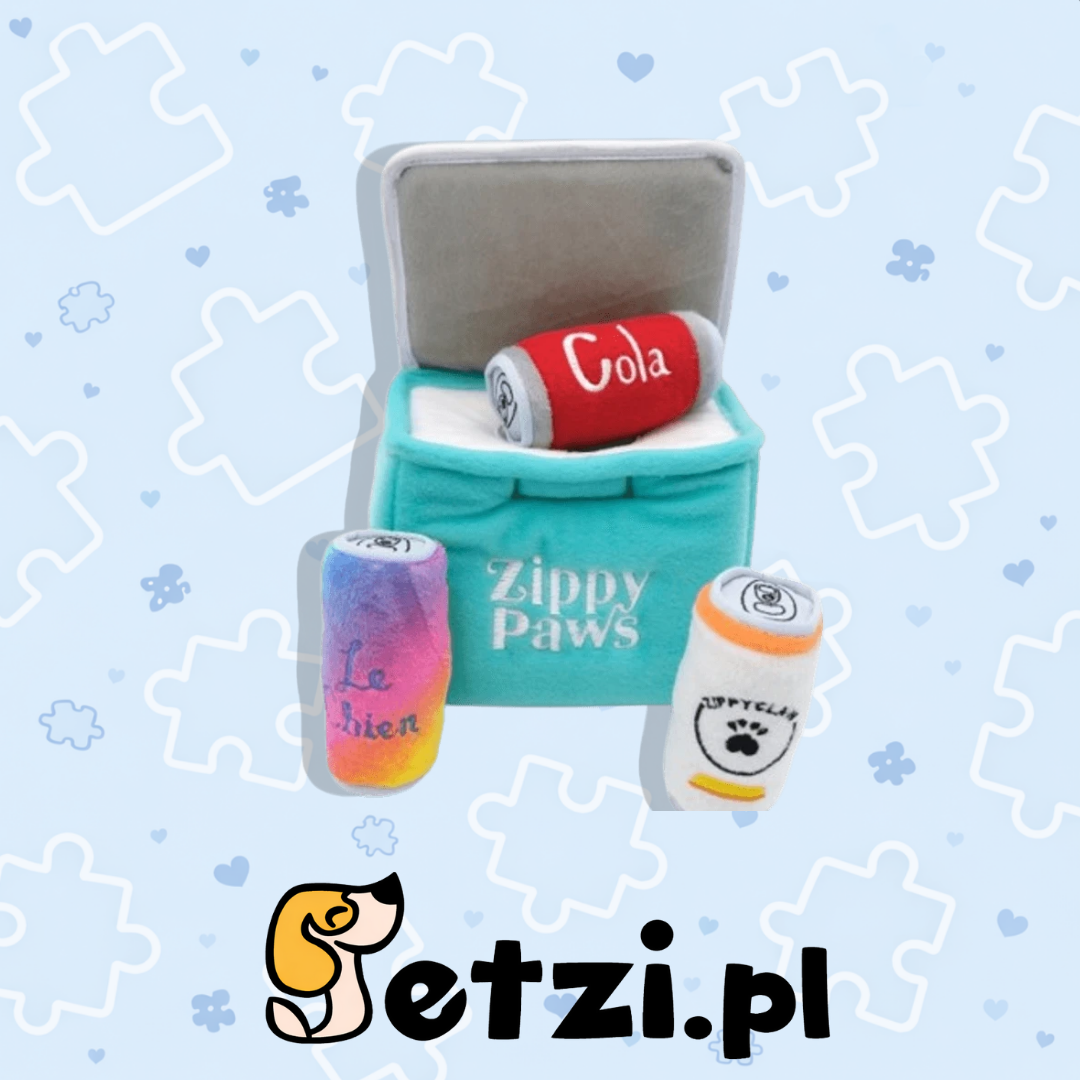 ZIPPYPAWS PLUSZOWA ZABAWKA DLA PSA NORKA- LODÓWKA Z PUSZKAMI