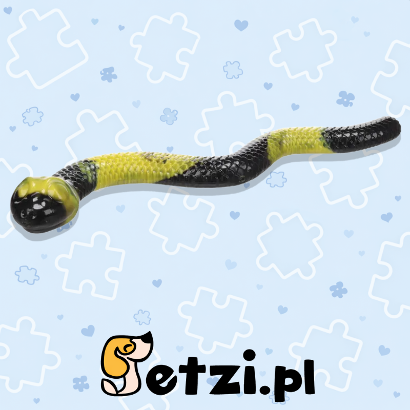 FLAMINGO TOY SNEAKY SNAKE YELLOW/BLACK 42X13X5,5CM