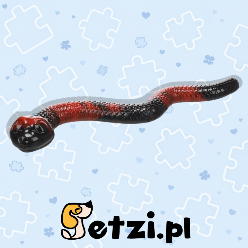 FLAMINGO TOY SNEAKY SNAKE RED/BLACK 42X13X5,5CM