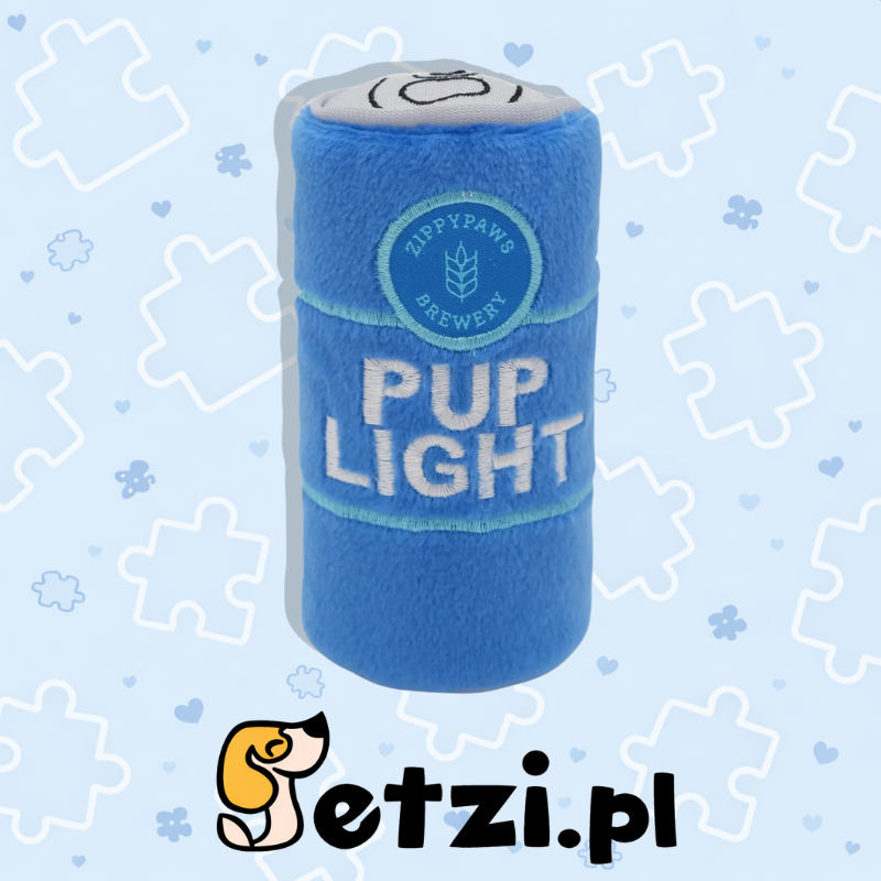 ZIPPY PAWS SQUEAKIE CAN PUP LIGHT