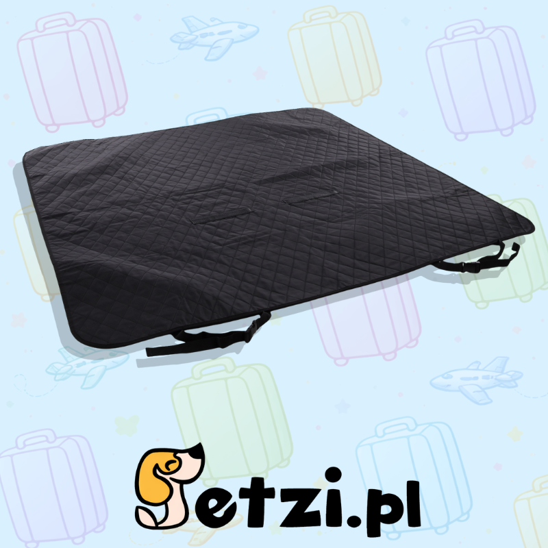 FLAMINGO CAR SEAT COVER KIA BACK SEAT BLACK 140X140CM