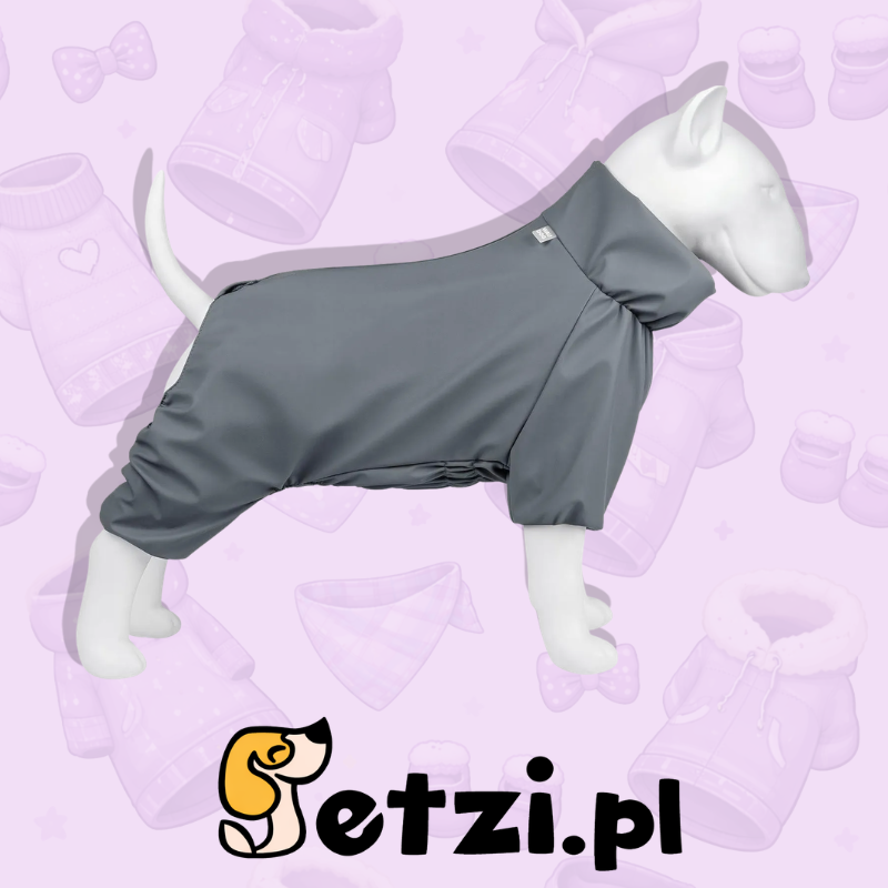 WAUDOG CLOTHES PŁASZCZ PRZECIWDESZCZOWY L50 SZARY