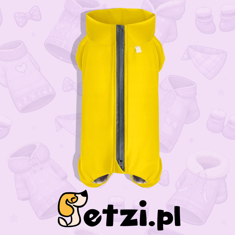 WAUDOG CLOTHES PŁASZCZ PRZECIWDESZCZOWY L55 ŻÓŁTY