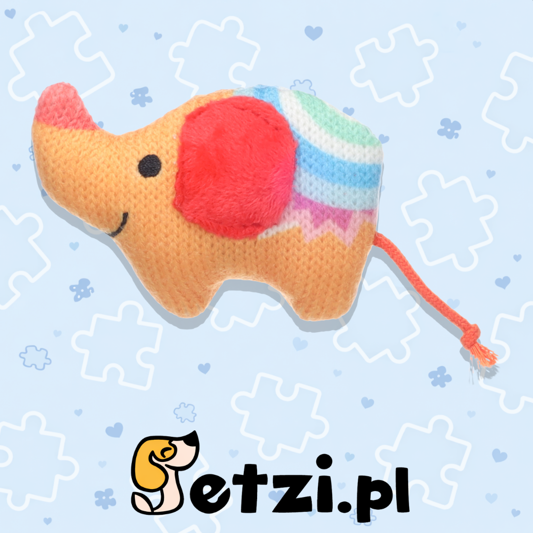 FLAMINGO TOY NITZ ELEPHANT ORANGE 8,8X3,3X6CM