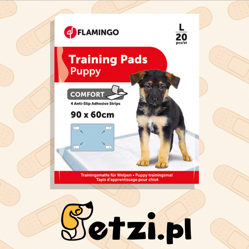 FLAMINGO TRAINING PAD BAMBOO PADU L 90X60CM 20PCS