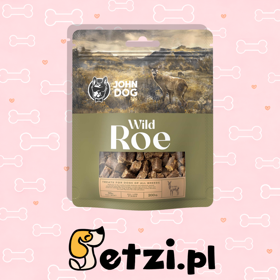 JOHN DOG WILD PRZYSMAKI DLA PSA SARNA 200 G