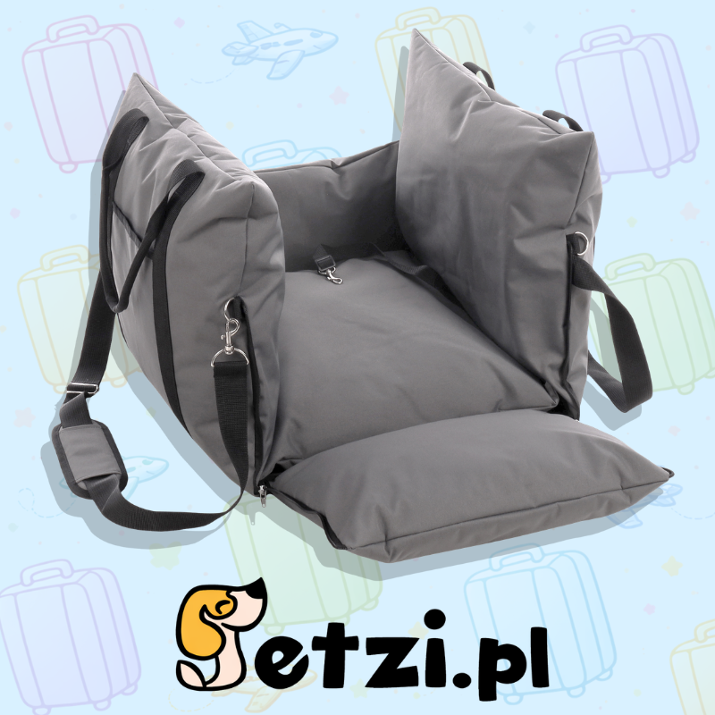 FLAMINGO CAR SEAT BOBBA GREY 56X56X42CM