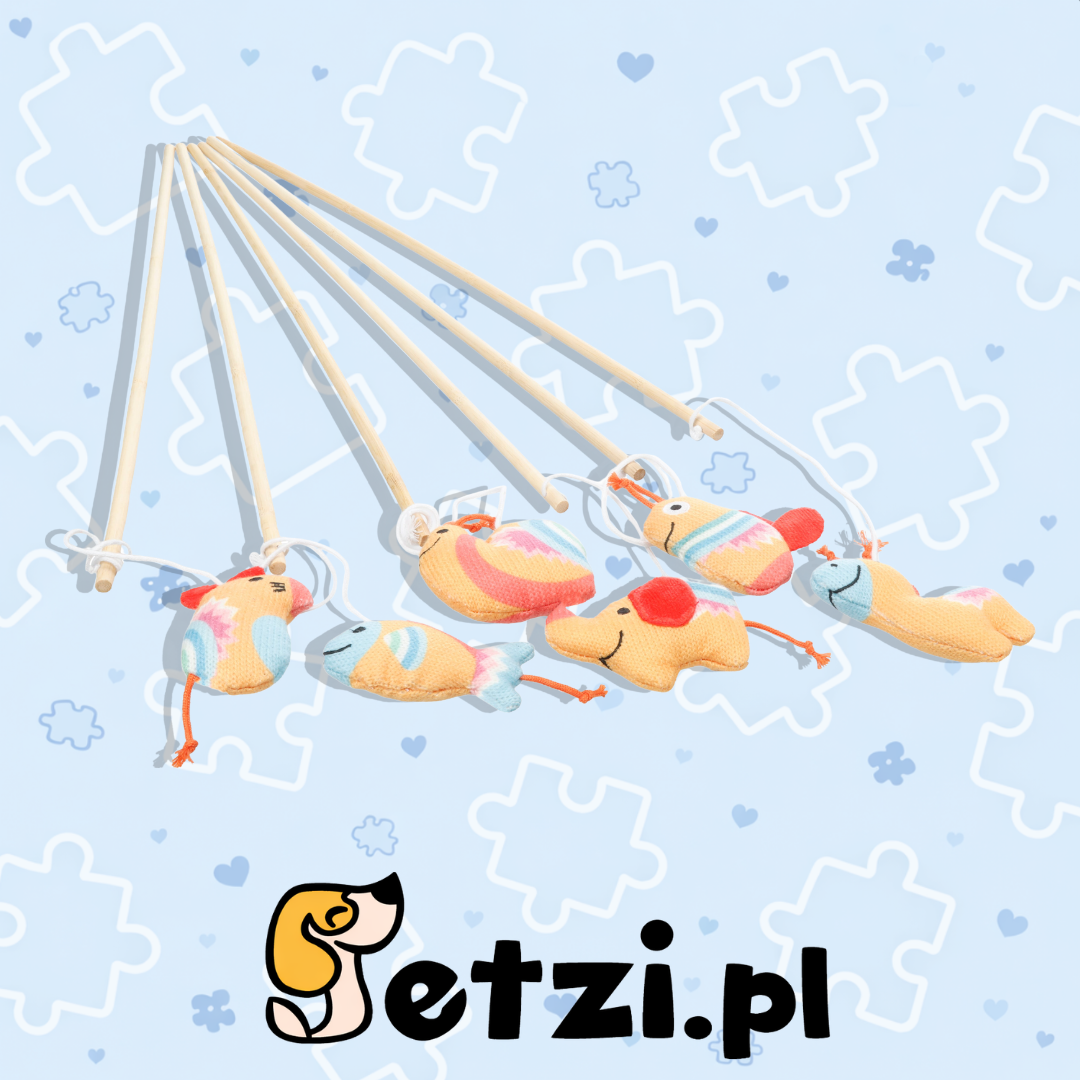 FLAMINGO TOY NITZ DANGLER ANIMALS ORANGE 53CM