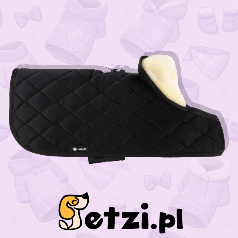 FLAMINGO WINTER COAT JAFFA BLACK 45CM
