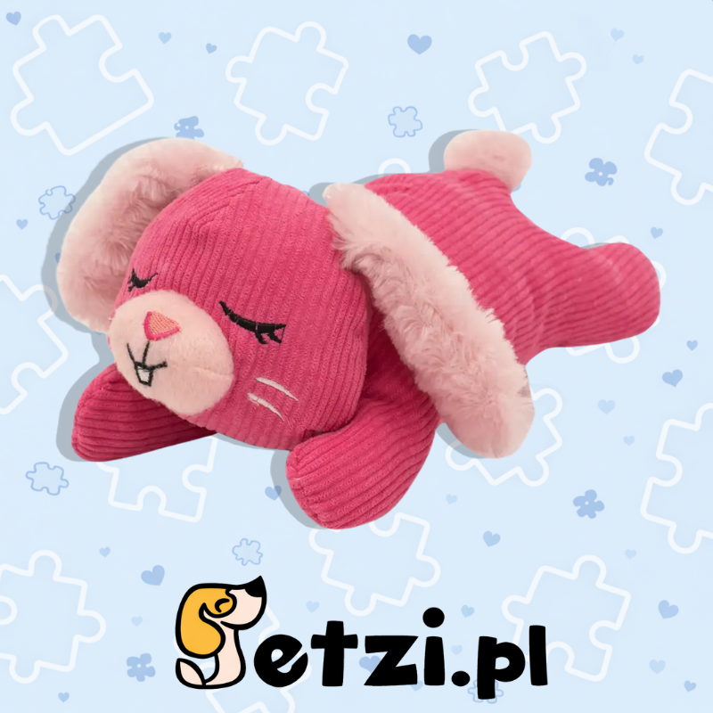 ZIPPY PAWS SNOOZIES WITH SHHHQUEAKER BUNNY