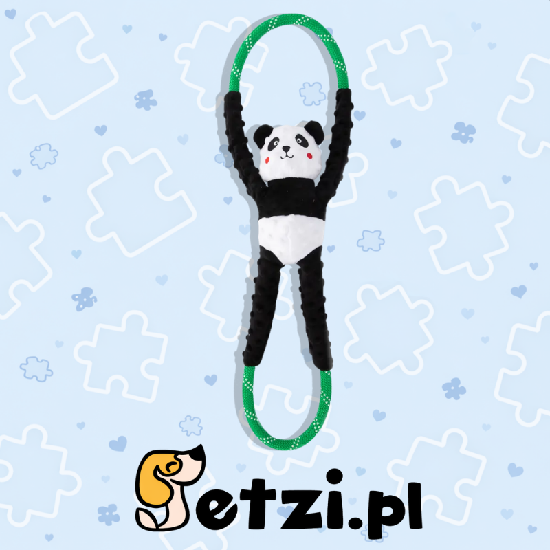 ZIPPY PAWS ROPETUGZ PANDA