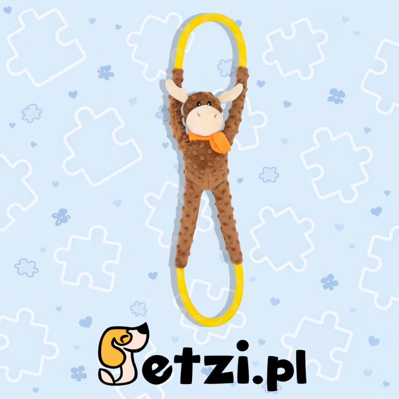 ZIPPY PAWS ROPETUGZ MOOSE
