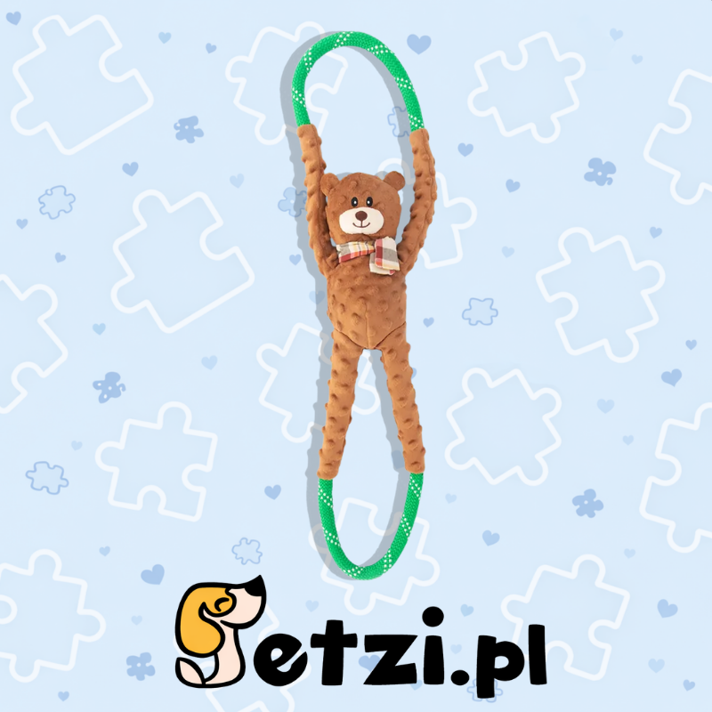 ZIPPY PAWS ROPETUGZ BEAR