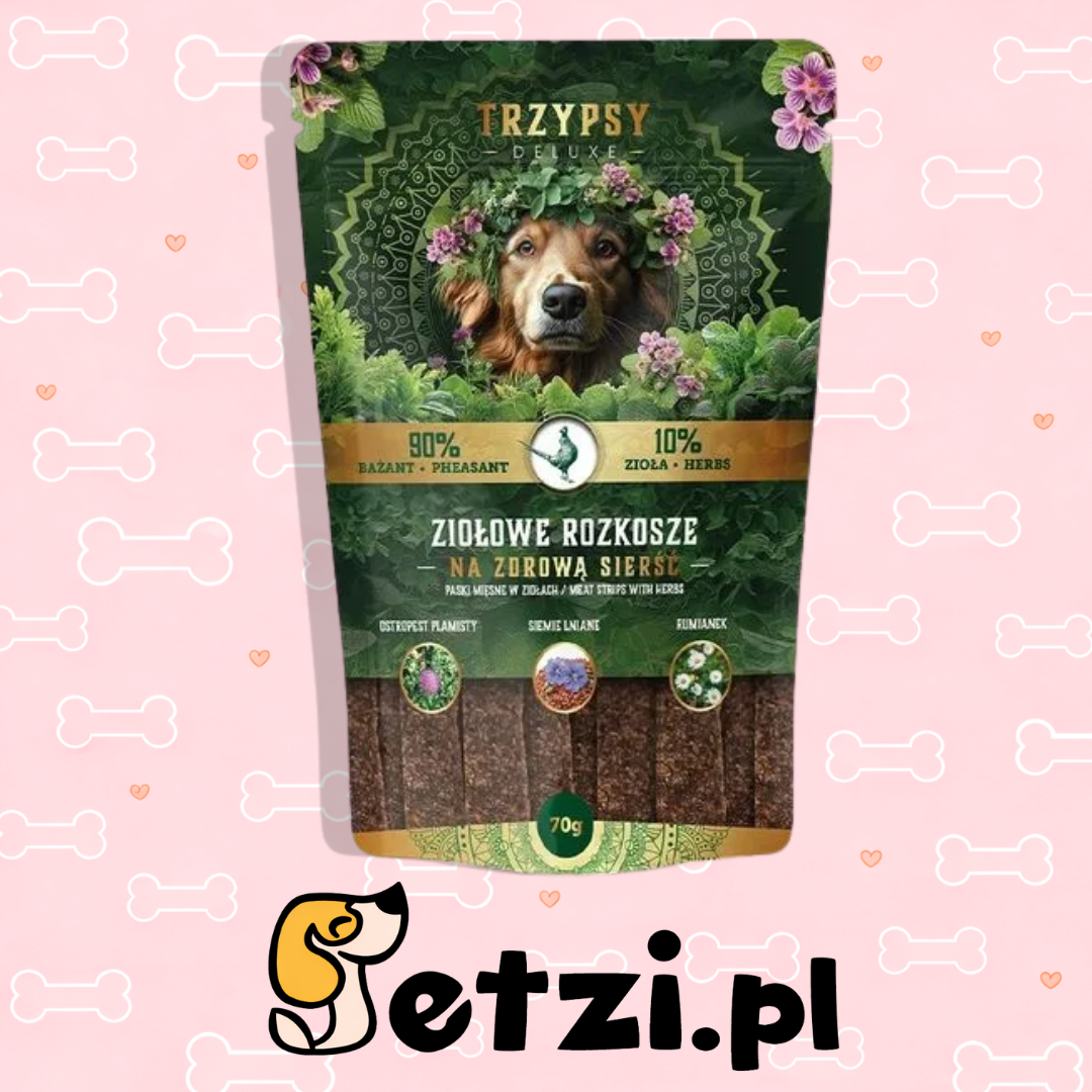 TRZYPSY ZIOŁOWE ROZKOSZE PASKI Z BAŻANTA 70G