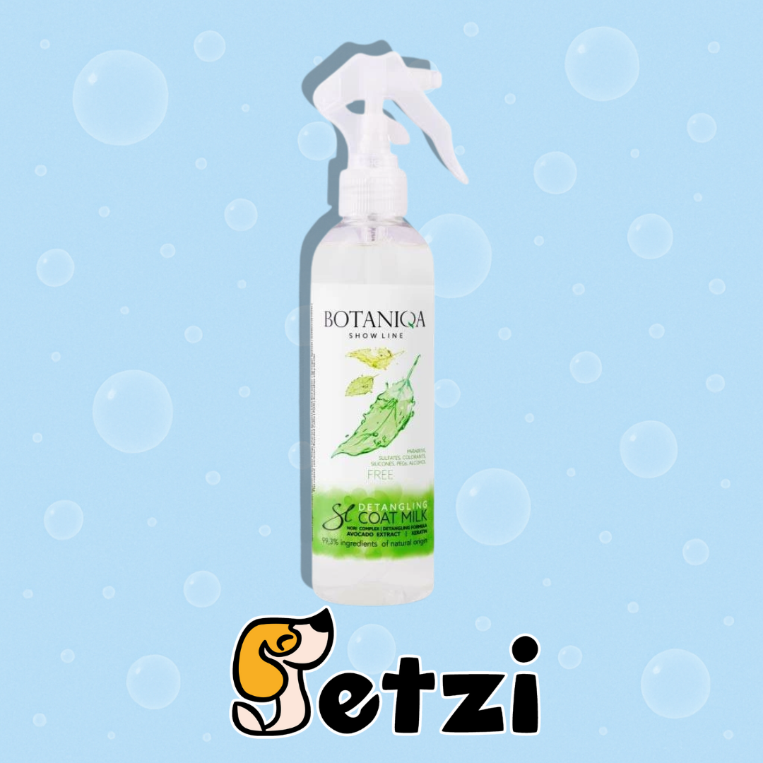 BOTANIQA SHOW LINE DETANGLING COAT MILK – MLECZKO UŁATWIAJĄCE ROZCZESYWANIE SIERŚCI