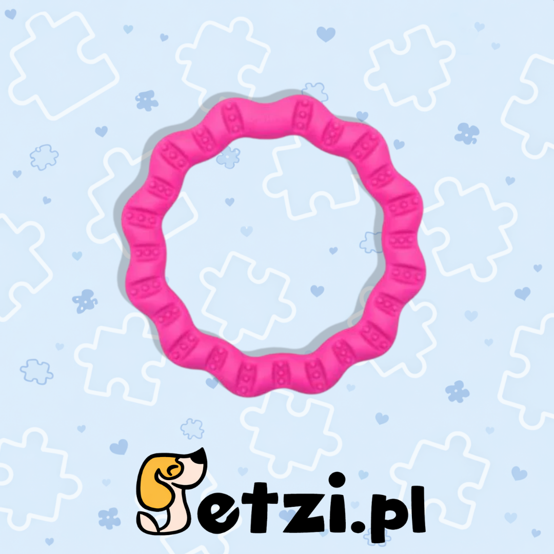 FIBOO FRINGOO MINI - RÓŻOWY Ø 12 CM ZABAWKA 2 W 1