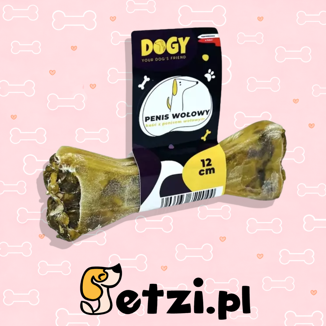 DOGY KOŚĆ Z PENISEM WOŁOWYM 12CM
