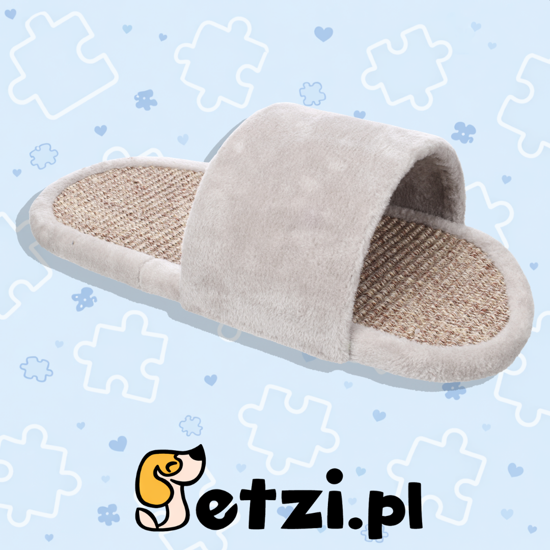 FLAMINGO SCRATCHING BOARD CLEO GREY SLIPPER 50,5X24X14CM