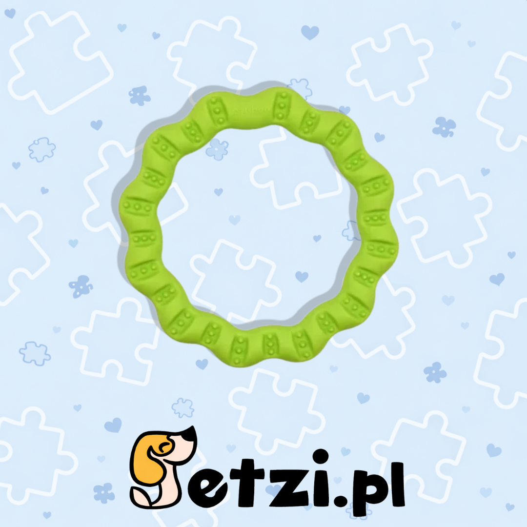 FIBOO FRINGOO MINI - ZIELONY Ø 12 CM ZABAWKA 2 W 1