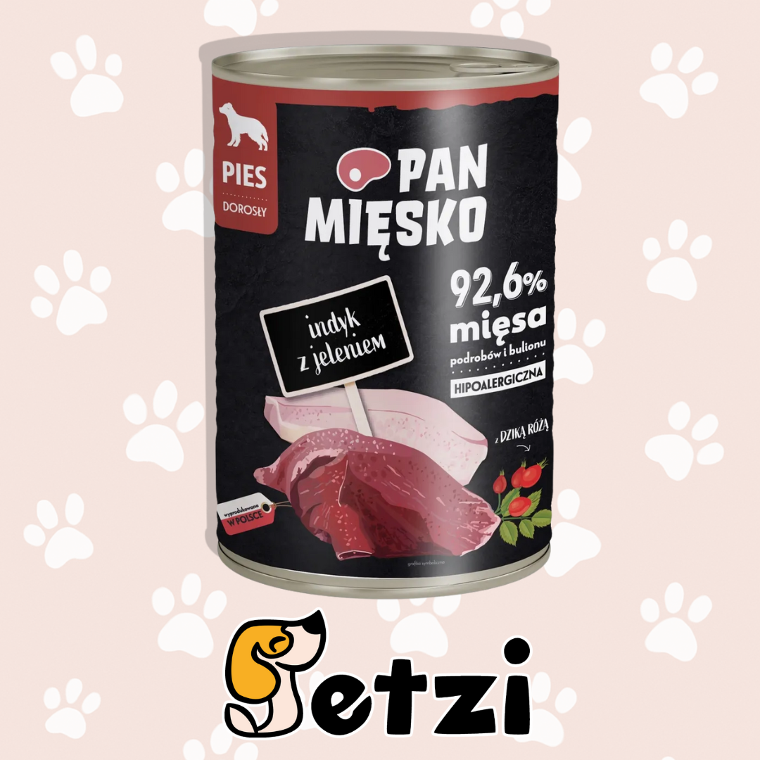 PAN MIĘSKO KARMA MOKRA DLA PSA - RÓŻNE RODZAJE