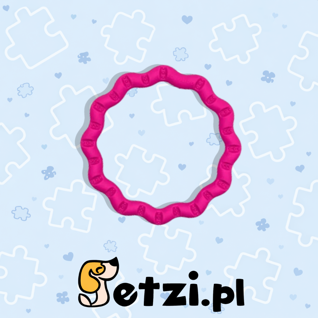 FIBOO FRINGOO – RÓŹOWY Ø 18 CM ZABAWKA 2 W 1