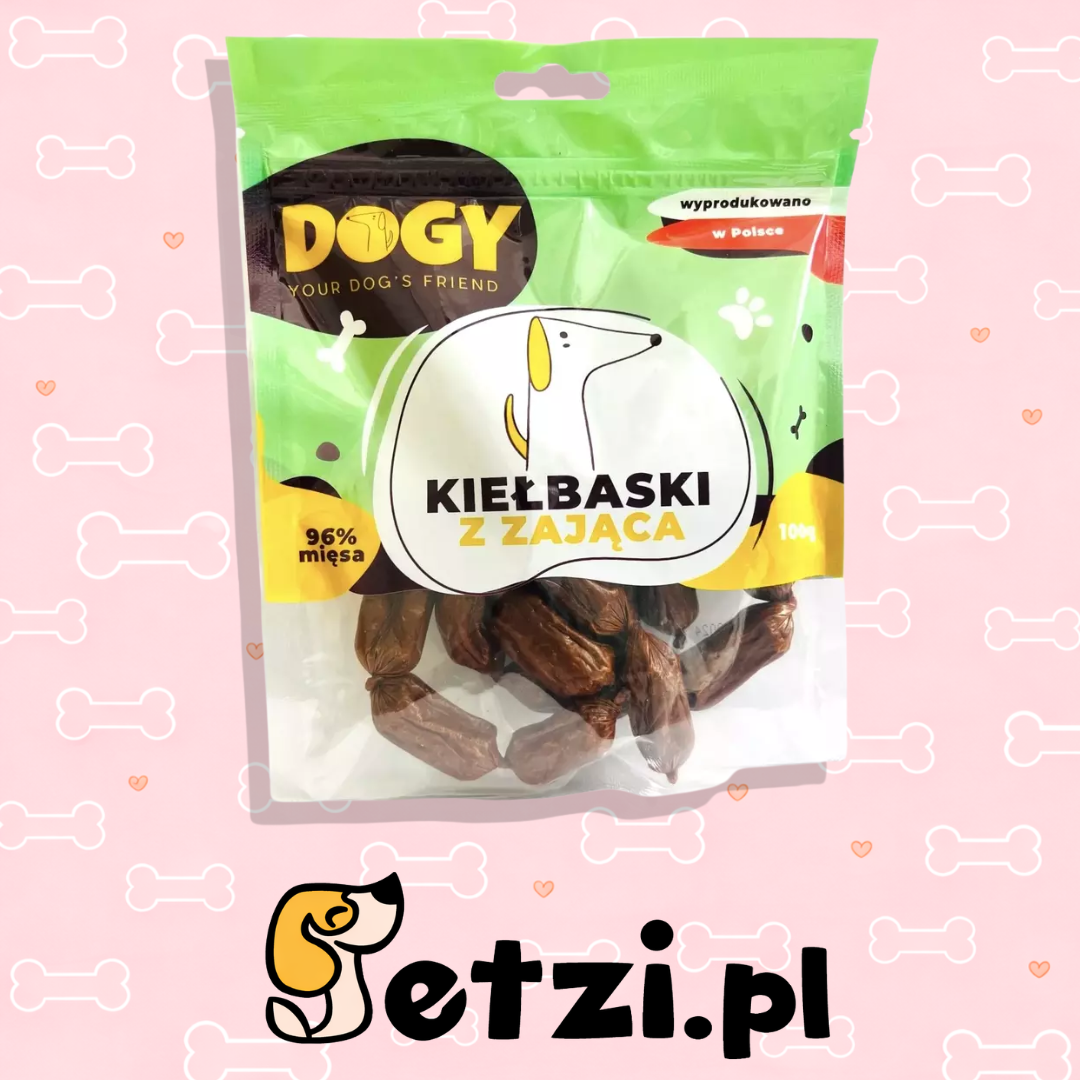 DOGY KIEŁBASKI Z ZAJĄCA 100G