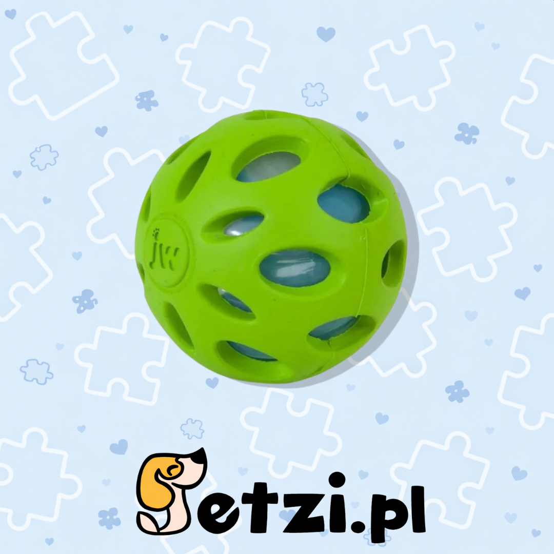 JW CRACKLE BALL MEDIUM - PIŁKA DLA PSA Z DŹWIĘKIEM