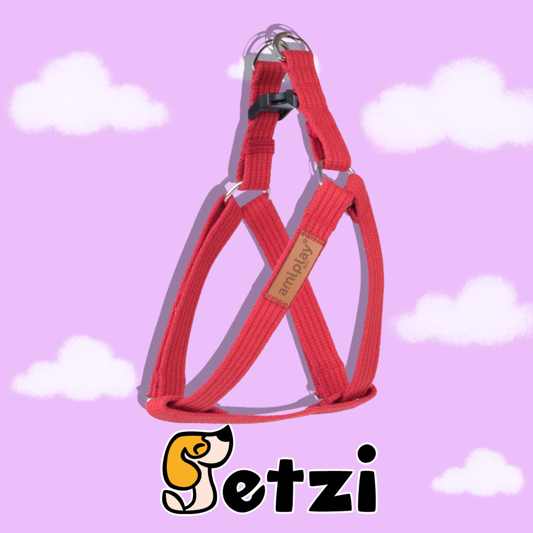 AMIPLAY SZELKI REGULOWANE COTTON CZERWONY - RÓŻNE ROZMIARY