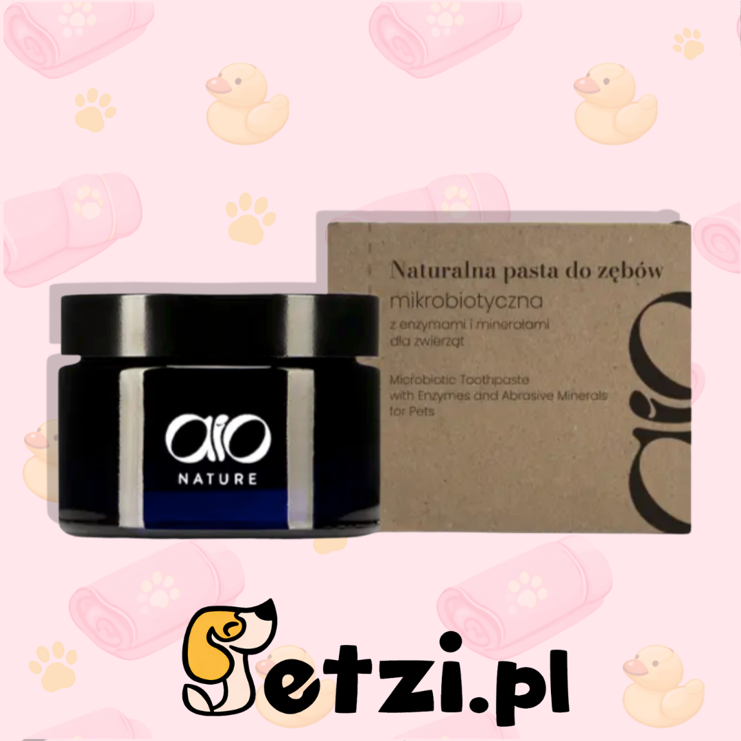 AIO ENZYMATYCZNA PASTA DO ZĘBÓW DLA PSÓW PIECZONE TOFU 50G