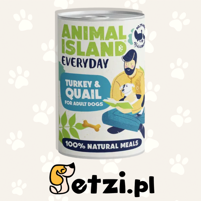 ANIMAL ISLAND MOKRA KARMA DLA PSA EVERYDAY INDYK PRZEPIÓRKA 400G