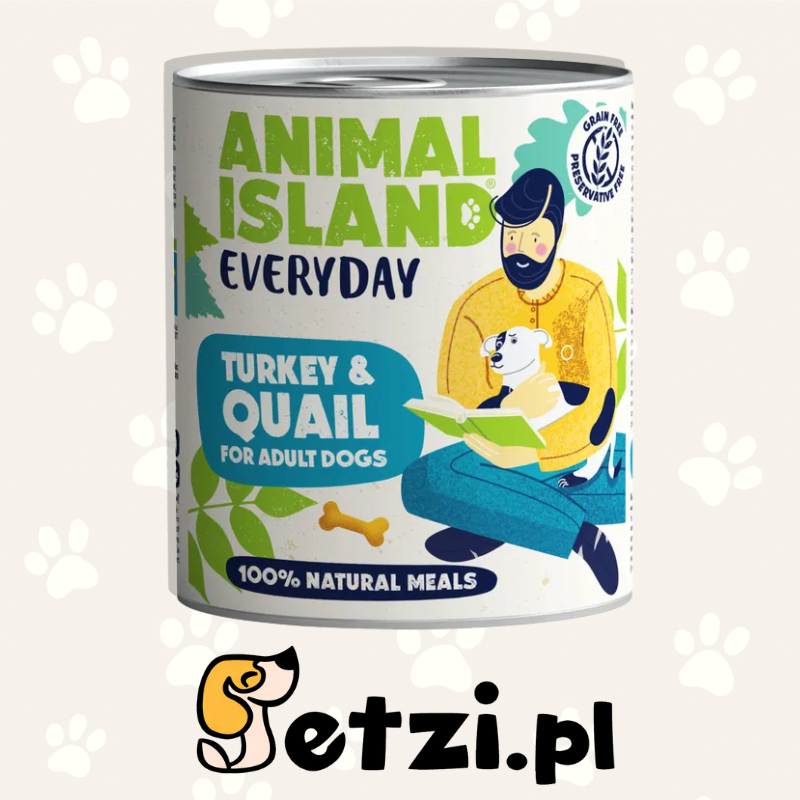 ANIMAL ISLAND MOKRA KARMA DLA PSA EVERYDAY INDYK PRZEPIÓRKA 800G